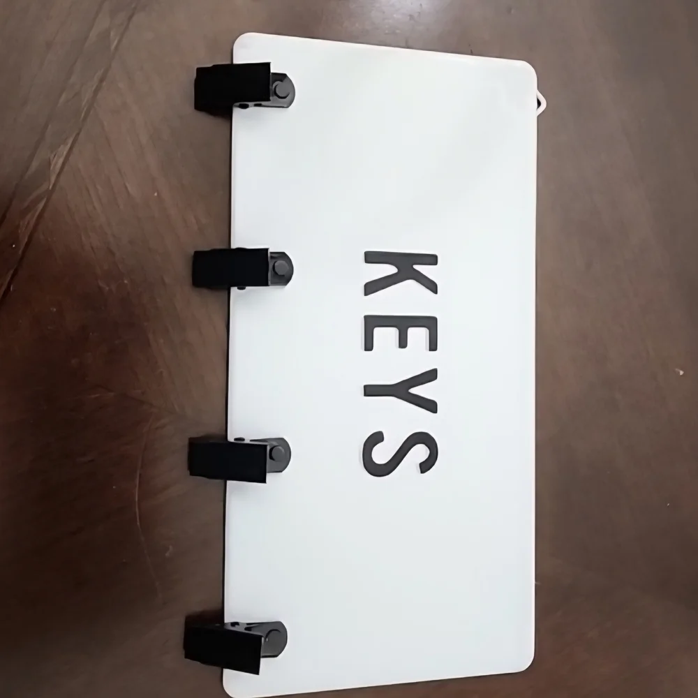 White and Black 'KEYS' Wall Decor